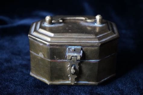 vintage small metal jewelry box|refurbished vintage jewelry box.